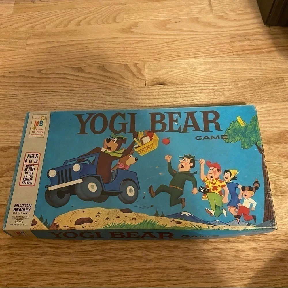 Vintage Yogi Bear Board Game Milton Bradley 1971